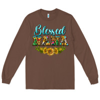 Chestnut blessed nana Long Sleeve Tee - BarkalooDesign