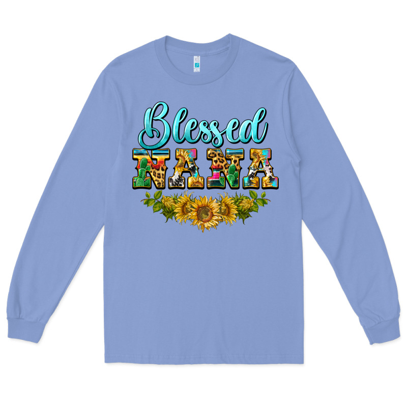 Blessed Nana Long Sleeve Tee by BarkalooDesign | Teevron