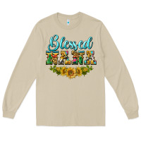 Mushroom blessed nana Long Sleeve Tee - BarkalooDesign