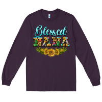 Plum blessed nana Long Sleeve Tee - BarkalooDesign