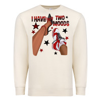 Sandshell I Have Two Moods Black and Red Sneakers Afro Girl Premium Sweatshirt - texasbilliewilder