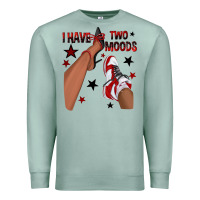 Seafoam I Have Two Moods Black and Red Sneakers Afro Girl Premium Sweatshirt - texasbilliewilder