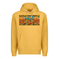 Mustard wild west license plate Premium Hoodie - Artiststas