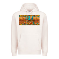 Pale Pink wild west license plate Premium Hoodie - Artiststas