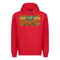 Red wild west license plate Premium Hoodie - Artiststas