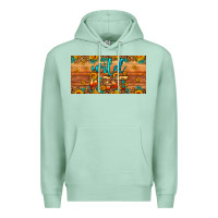 Seafoam wild west license plate Premium Hoodie - Artiststas