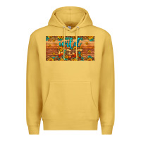 Antique Gold wild west license plate Premium Hoodie - Artiststas