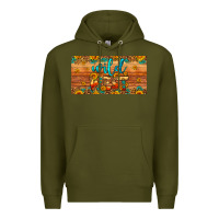 Army Green wild west license plate Premium Hoodie - Artiststas