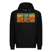 Black wild west license plate Premium Hoodie - Artiststas