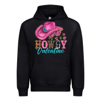 Black valentines day cowgirl hat and howdy Urban Hoodie - AdoDesignShop