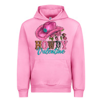Fuchsia Pink valentines day cowgirl hat and howdy Urban Hoodie - AdoDesignShop
