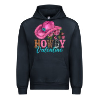 Navy valentines day cowgirl hat and howdy Urban Hoodie - AdoDesignShop