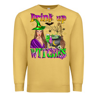 Antique Gold drink up witches Premium Sweatshirt - Zillion Design Studio