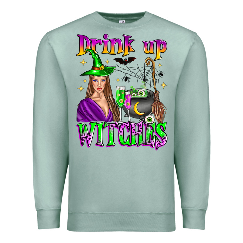 Drink Up Witches Premium Sweatshirt by Zillion Design Studio | Teevron