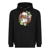 Black baseball with patterns Heavyweight Hoodie - texasbilliewilder