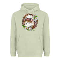 Matcha baseball with patterns Heavyweight Hoodie - texasbilliewilder