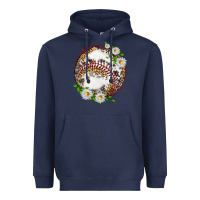 Navy baseball with patterns Heavyweight Hoodie - texasbilliewilder