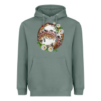 Sage baseball with patterns Heavyweight Hoodie - texasbilliewilder