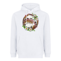 White baseball with patterns Heavyweight Hoodie - texasbilliewilder