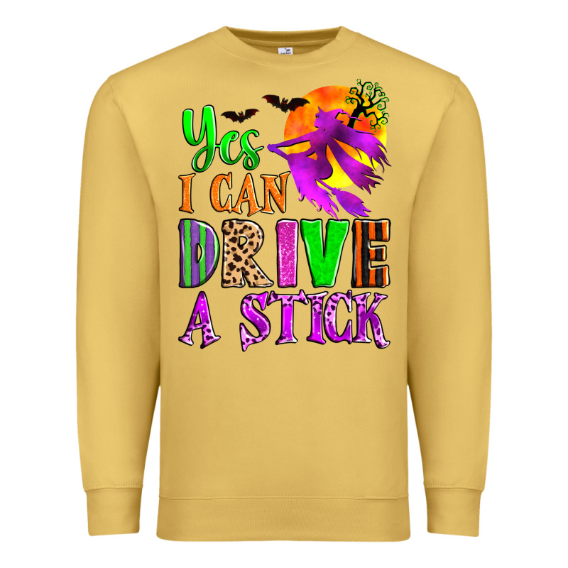 Yes I Can Drive A Stick Premium Sweatshirt by Zillion Design Studio | Teevron