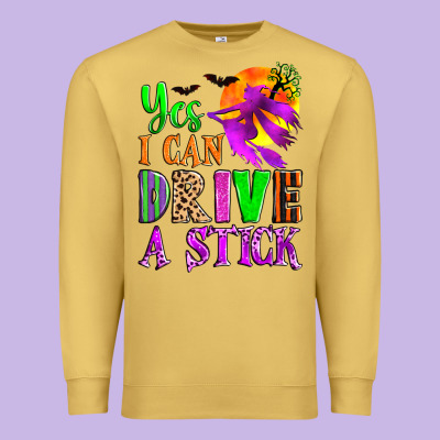 Yes I Can Drive A Stick Premium Sweatshirt Designed By Zillion Design Studio