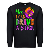Black yes i can drive a stick Premium Sweatshirt - Zillion Design Studio