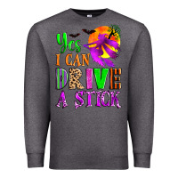 Charcoal Heather yes i can drive a stick Premium Sweatshirt - Zillion Design Studio