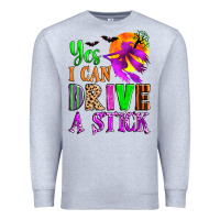 Heather Grey yes i can drive a stick Premium Sweatshirt - Zillion Design Studio
