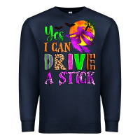 Navy yes i can drive a stick Premium Sweatshirt - Zillion Design Studio