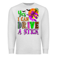 Oatmeal Heather yes i can drive a stick Premium Sweatshirt - Zillion Design Studio