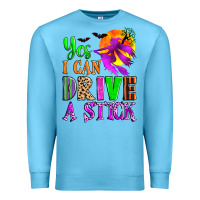 Ocean Blue yes i can drive a stick Premium Sweatshirt - Zillion Design Studio