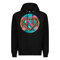 Black nurse round earrings 4 Premium Hoodie - BundleAndBundleShop