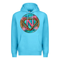 Ocean Blue nurse round earrings 4 Premium Hoodie - BundleAndBundleShop