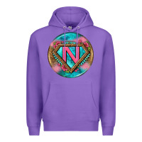 Purple nurse round earrings 4 Premium Hoodie - BundleAndBundleShop