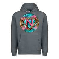 Rock nurse round earrings 4 Premium Hoodie - BundleAndBundleShop