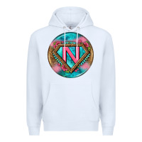 White nurse round earrings 4 Premium Hoodie - BundleAndBundleShop