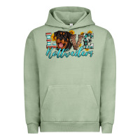 Pigment Oil Green love rottweilers Urban Hoodie - Artiststas