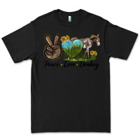 Black Peace Love Donkey Premium Tee - LillyAllenDesigns