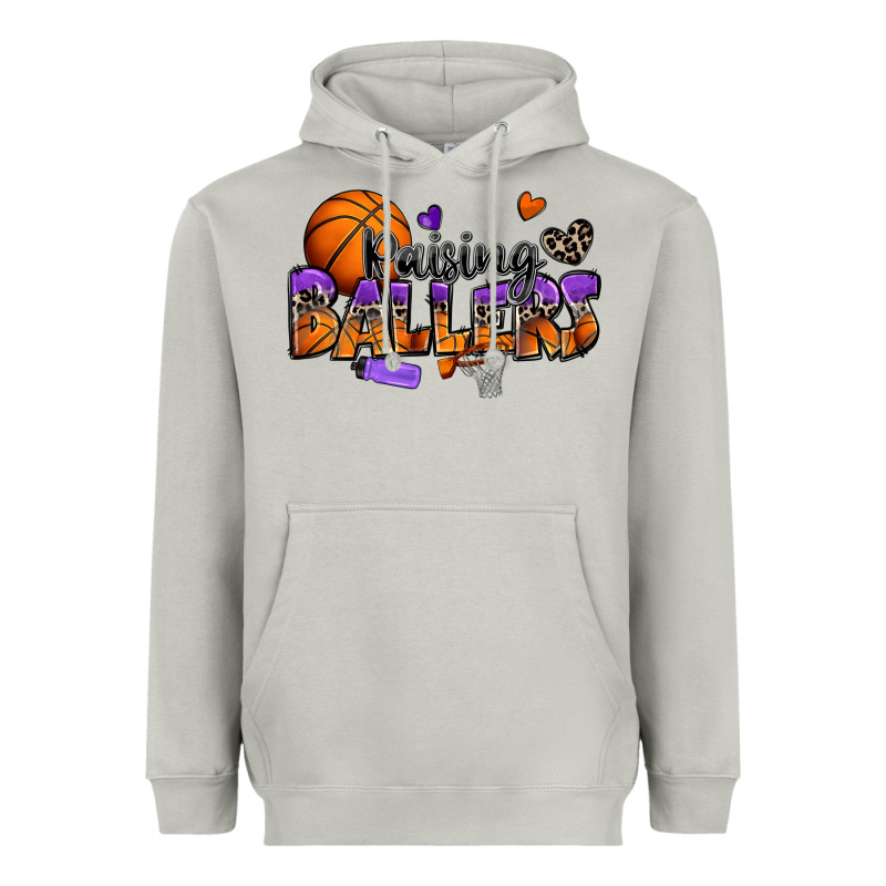 Raising Ballers Basketball Heavyweight Hoodie by Zillion Design Studio | Teevron