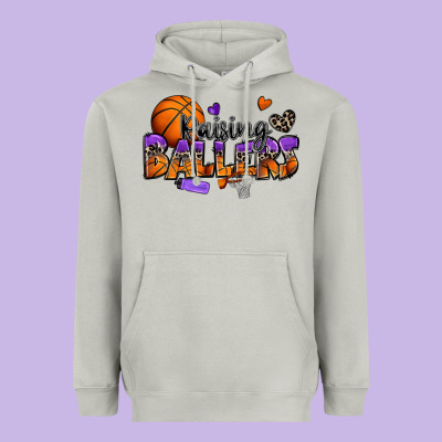 Raising Ballers Basketball Heavyweight Hoodie Designed By Zillion Design Studio