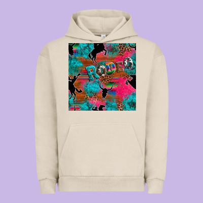 Western Rodeo Seamless Urban Hoodie Designed By Artiststas