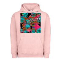 Pigment Salmon western rodeo seamless Urban Hoodie - Artiststas