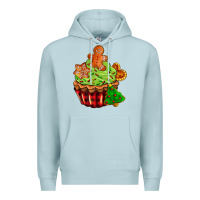 Blue Mist christmas cookie cupcake Premium Hoodie - AdoDesignShop