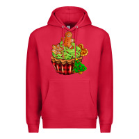 Cardinal christmas cookie cupcake Premium Hoodie - AdoDesignShop