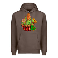 Coffee christmas cookie cupcake Premium Hoodie - AdoDesignShop