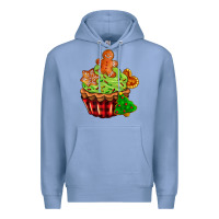 Colony Blue christmas cookie cupcake Premium Hoodie - AdoDesignShop