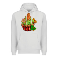 Dove Grey christmas cookie cupcake Premium Hoodie - AdoDesignShop
