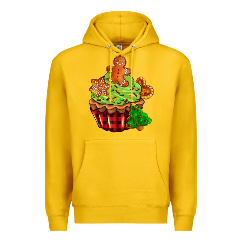 Christmas Cookie Cupcake Premium Hoodie by AdoDesignShop | Teevron