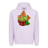 Lilac christmas cookie cupcake Premium Hoodie - AdoDesignShop