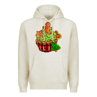 Oatmeal Heather christmas cookie cupcake Premium Hoodie - AdoDesignShop